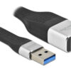 86937 DELOCK αντάπτορας δικτύου 86937, USB, 1000Mbps Ethernet, 13cm, μαύρος