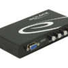 87635 DELOCK VGA switch 87635, 4 σε 1, 1080p, bidirectional, μαύρο