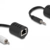 87859 DELOCK audio extender 87859 3.5mm σε RCA, μέσω καλωδίου RJ45, έως 50m