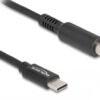 87975 DELOCK καλώδιο τροφοδοσίας 87975, USB-C σε Dell 7.4x5mm, 1.5m, μαύρο