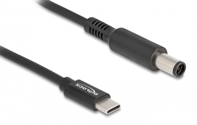 87975 DELOCK καλώδιο τροφοδοσίας 87975, USB-C σε Dell 7.4x5mm, 1.5m, μαύρο
