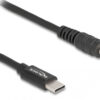 87977 DELOCK καλώδιο τροφοδοσίας 87977, USB-C σε 5.5x2.1mm, 1.5m, μαύρο