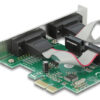 DELOCK κάρτα επέκτασης PCIe σε 2x RS-232 90007, 921.6Kbps