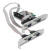 90410 DELOCK κάρτα επέκτασης PCIe σε 4x RS-232 90410, 115.2Kbps