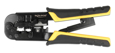 90505 DELOCK εργαλείο πτύχωσης με απογυμνωτή καλωδίων RJ45/12/11 90505, 8+6+4P