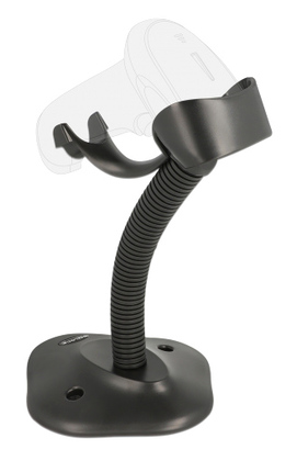 90555 DELOCK βάση για barcode scanner 90555, εύκαμπτη, μαύρη