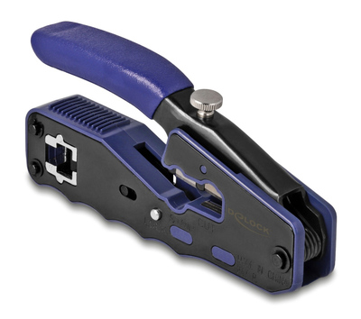 90577 DELOCK πρέσα ακροδεκτών 90577 για καλώδια δικτύου RJ45/8P, με 2 λεπίδες