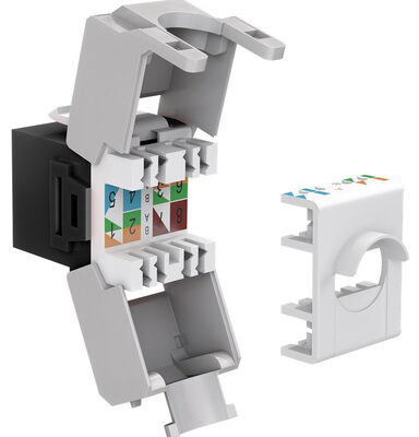 GOOBAY Keystone module RJ45 CAT 6A 90692, UTP, μαύρο