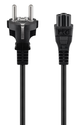 93586 GOOBAY καλώδιο τροφοδοσίας 93586, 0.75mm², 1.8m, μαύρο