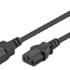 GOOBAY καλώδιο προέκτασης τροφοδοσίας 95124, 0.75mm², 0.5m, μαύρο