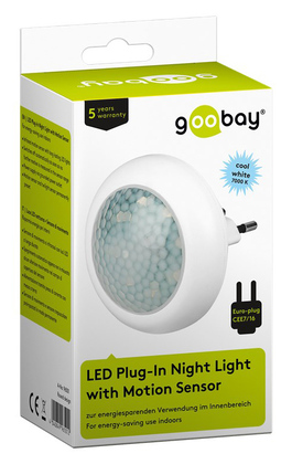 96501-1 GOOBAY LED φωτιστικό 96501 με ανιχνευτή κίνησης, 6500K, 40lm, IP20