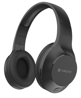 A27-BK CELEBRAT headphones A27, wireless & wired, Bluetooth 5.3, Φ40mm, μαύρα