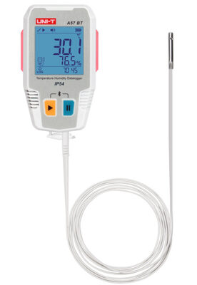 UNI-T ψηφιακό θερμόμετρο & υγρασιόμετρο A57 BT, -40~85 °C, Bluetooth, IP54