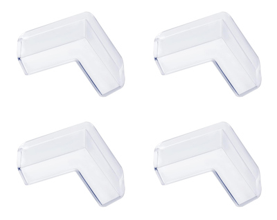 AG441A Προστατευτικά γωνίας επίπλων AG441A με αυτοκόλλητο, 4x4x1.5cm, διάφανα, 4τμχ