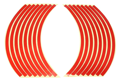 AG555B Ανακλαστικά αυτοκόλλητα ζαντών αυτοκινήτου AG555B, κόκκινο, 16τμχ