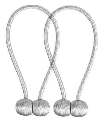 AG701 Μαγνητική δέστρα AG701 για κουρτίνες, 47cm, γκρι, 2τμχ