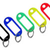AG739 Μπρελόκ κλειδιών με ετικέτα AG739, διάφορα χρώματα, 100τμχ