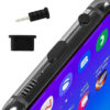 AK327-1 Σετ καλύμματα προστασίας για θύρα USB-C & 3.5mm AK327, μαύρο, 10τμχ