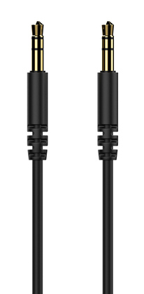 AU-01-BK CELEBRAT καλώδιο ήχου 3.5mm AU-01, AUX, 1m, μαύρο
