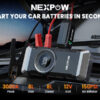 NEXPOW εκκινητής μπαταρίας & συμπιεστής αέρος NP2, 12V/3000A, 150PSI, 12000mAh