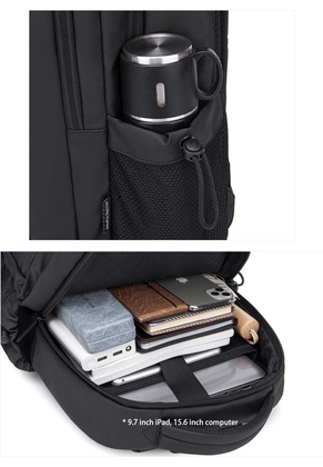 ARCTIC HUNTER τσάντα πλάτης B00534 με θήκη laptop 15.6", 21L, μαύρη