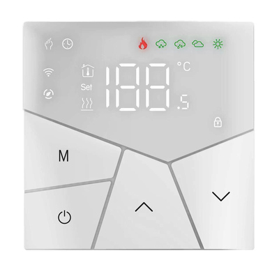 BHT-15GBLW Smart θερμοστάτης πετρελαίου BHT-15GBLW, WiFi, χωνευτός, λευκός