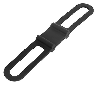 BIKE-0019 POWERTECH ελαστικό κλιπ συγκράτησης φακού ποδηλάτου BIKE-0019, μαύρο