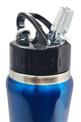 BRN-0070-1 BRUNO θερμός BRN-0070, με καλαμάκι & γάντζο, anti-slip, 750ml, μπλε