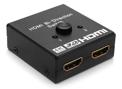 CAB-H112 POWERTECH HDMI switch CAB-H112, 2 σε 1, 4K, bidirectional, μαύρο