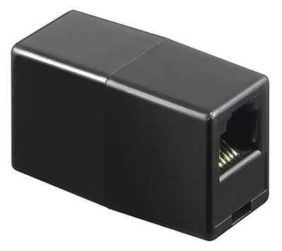 CAB-N181 POWERTECH σύνδεσμος (μούφα) RJ45 UTP CAB-N181, 8p8c, μαύρος, 5τμχ