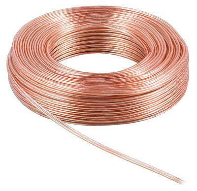 CAB-SP017 POWERTECH καλώδιο ήχου 2x 0.50mm² CAB-SP017, Copper, 10m, διάφανο