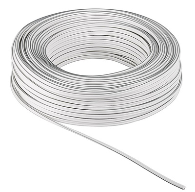 CAB-SP026 POWERTECH καλώδιο ήχου 2x 0.50mm² CAB-SP026, Copper, 10m, λευκό