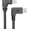 POWERTECH καλώδιο USB σε USB Micro CAB-U132, 90°, Easy USB, 0.5m, μαύρο