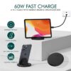 POWERTECH all in one κιτ φόρτισης με καλώδιο & αντάπτορες CAB-U161, 60W, 30cm, μαύρο