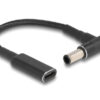 POWERTECH καλώδιο τροφοδοσίας CAB-UC065, USB-C σε Sony 6.0x4.3mm, μαύρο