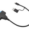 POWERTECH καλώδιο σύνδεσης HDD/SSD CAB-UC076, USB/USB-C σε SATA, 6Gbps