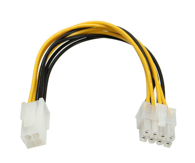 CAB-W007 POWERTECH καλώδιο για MB 4pin θηλυκό σε 8pin αρσενικό CAB-W007, 20cm