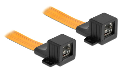 CAB-W047 POWERTECH καλώδιο RJ45 θηλυκό CAB-W047, Cat 6 U/UTP, 30cm, κίτρινο