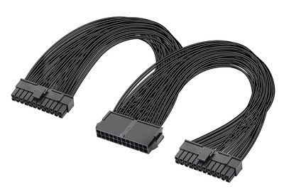 POWERTECH καλώδιο μητρικής 24pin σε 2x 24pin CAB-W052, 0.25m