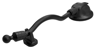 CAR-0011 POWERTECH εύκαμπτος βραχίονας βάσης κινητού με βεντούζα CAR-0011, μαύρος