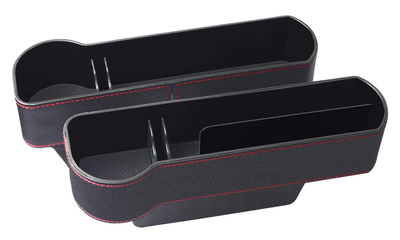 CAR-0014 Σετ θηκών για καθίσματα αυτοκινήτου CAR-0014 με ποτηροθήκη, μαύρο, 2τμχ