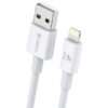 CB-24L CELEBRAT καλώδιο Lightning σε USB CB-24L, 2.4A, 1.2m, λευκό