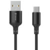CB-32A-C CELEBRAT καλώδιο USB-C σε USB CB-32, 3A, 1m, μαύρο