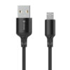 CB-32A-M CELEBRAT καλώδιο Micro USB σε USB CB-32, 2.1A, 1m, μαύρο