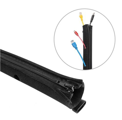 CC15-1 BRATECK κάλυμμα καλωδίων τύπου Flex Wrap CC15-1, με φερμουάρ, Φ30cm x1m