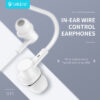 CL-G19-WH-1 CELEBRAT earphones με μικρόφωνο G19, 3.5mm σύνδεση, Φ10mm, 1.2m, λευκά