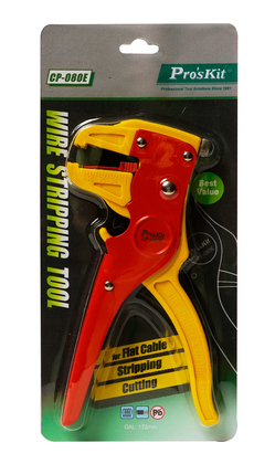CP-080E-1 PROSKIT απογυμνωτής καλωδίων CP-080E με κόφτη, 0.2~4mm², 172mm