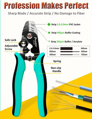 CP-327-1 PROSKIT απογυμνωτής καλωδίων οπτικών ινών CP-327, 162mm