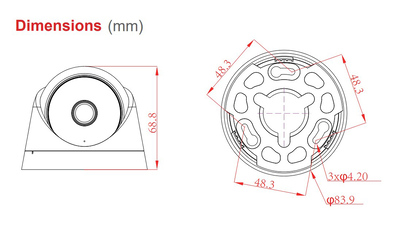 LONGSE υβριδική κάμερα CPSATHC200FPE, 2.8mm, 5MP, AOC, IR έως 20m