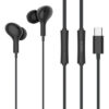 D13-BK CELEBRAT earphones με μικρόφωνο D13, USB-C σύνδεση, Φ10mm, 1.2m, μαύρα